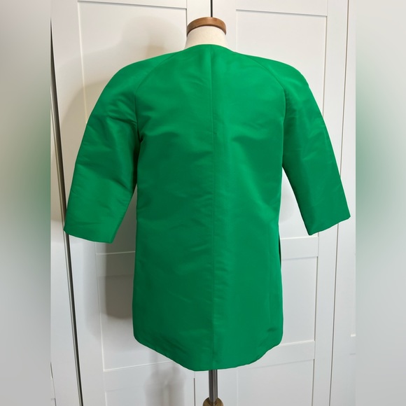 Frascara Emerald Kelly Green Jacket Medium 3/4 Sleeve Structured - Picture 6 of 6